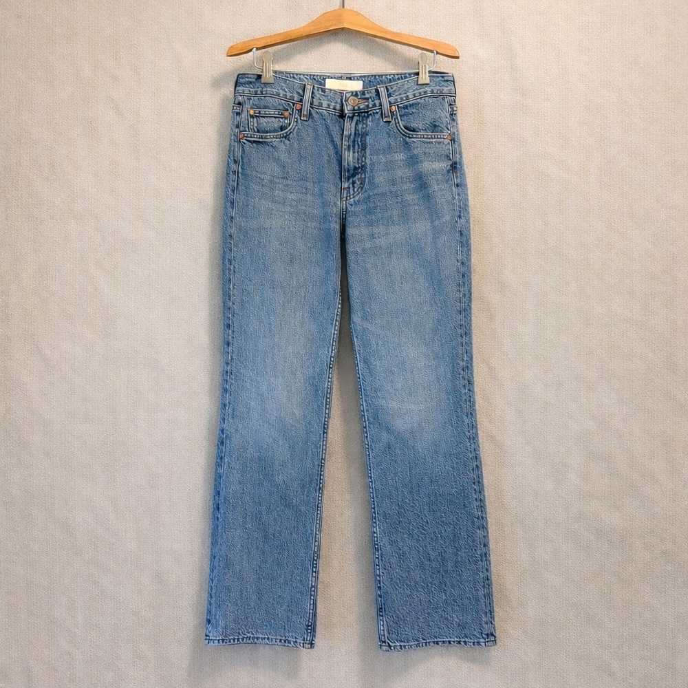 MOTHER Brookie Flood High Rise Wide Crop Raw Hem Jeans Dean’s List Wash